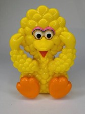 Vintage ILLCO Baby Big Bird Peek-A-Boo Wind Up Musical Toy Sesame Street Working