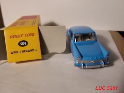 OPEL REKORD COUPE 1900 Bleu gris DINKY TOYS ATLAS 1405 1:43 de refe