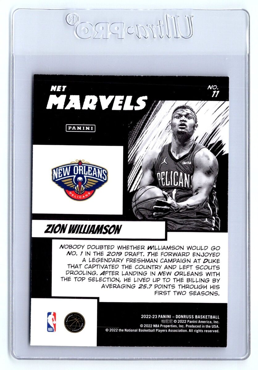 2022-23 Panini Donruss - Net Marvels Zion Williamson #11 for 2022-23 Panini Donruss - Net Marvels Zion Williamson #11 for