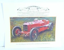 Alfa Romeo P2 1924  Oldtimer Sportwagen  Kunstdruck Poster Bild   41x33 cm