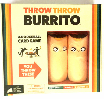 Throw Throw Burrito by Exploding Kittens Dodgeball Card Board Game Family Fun