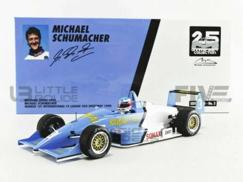 Véhicules miniatures bleus MINICHAMPS sous boîte fermée en résine