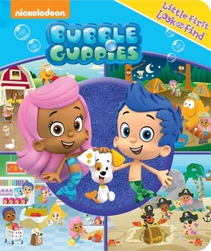 Nickelodeon Bubble Guppies Look and Find Board Book in Very Good Condition