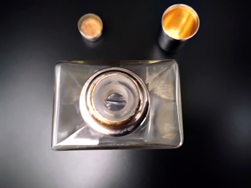 Vintage 1930's German Cocktail Shaker Companion Glass Flask With Shot Glass - Picture 6 of 11