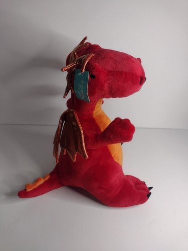 Pillowfort 2-Headed Red Dragon Plush 15” Stuffed Animal Soft Shiny Wings - Picture 2 of 6