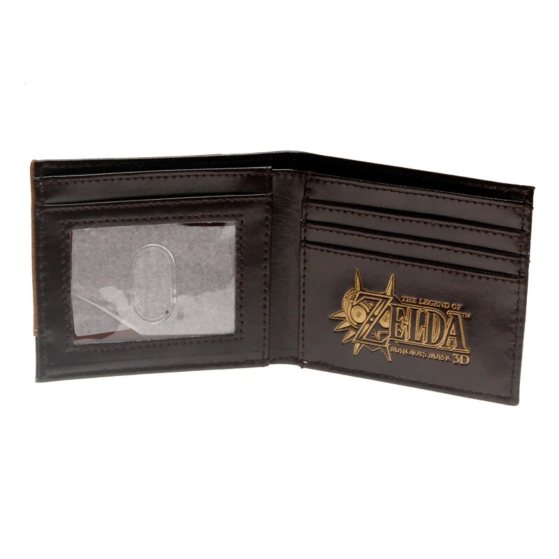Zelda Majora's Mask Holograph Faux Leather Metal Logo Bi Zelda Majora's Mask Holograph Faux Leather Metal Logo Bi