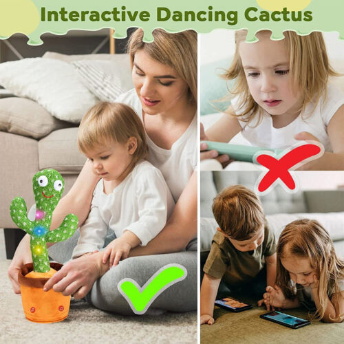 Sprechender Kaktus Spielzeug Nachsprechen auf Deutsch Tanzender Kaktus - Bild 4 von 14