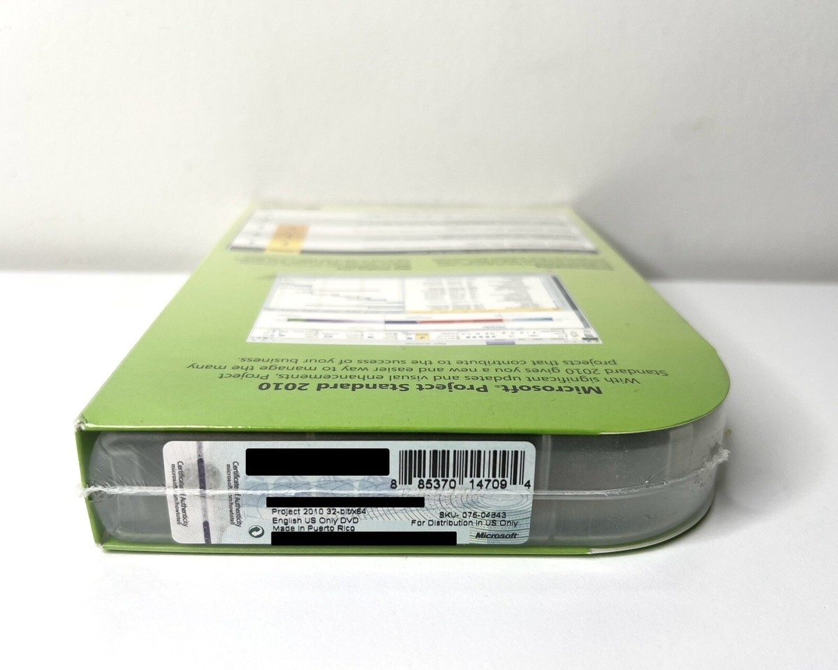 Microsoft Project Standard 2010 (Retail) (1 Computer/s) - Full