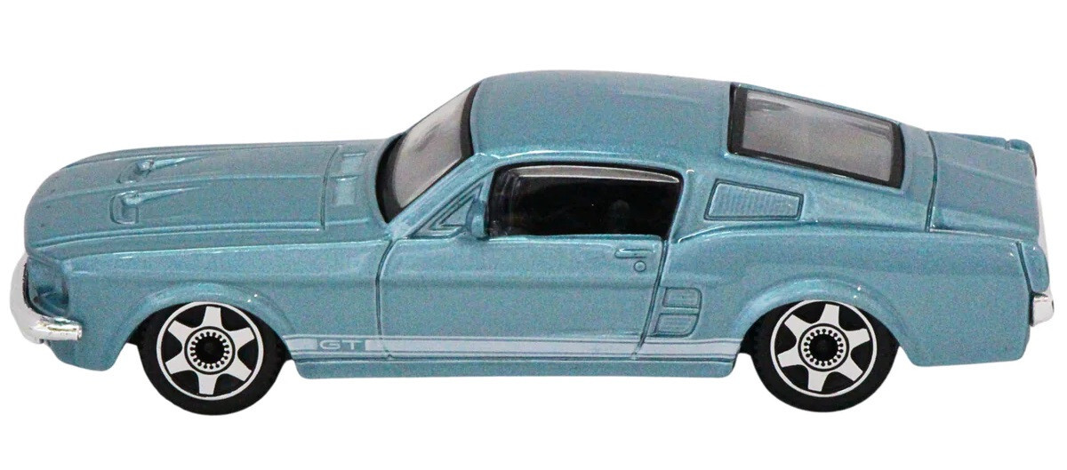 Bburago 1967 Ford Mustang GT Light Blue 1:43 Scale 4 Inch