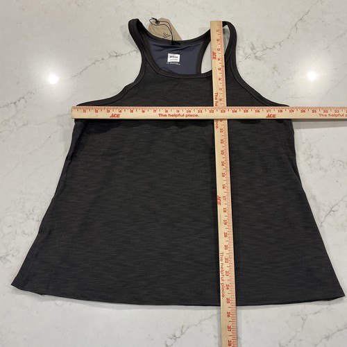 PrAna Becksa Tank Plus Black Heather 1X UPF 50 Shelf Bra Compression Stretch NWT - Picture 3 of 9