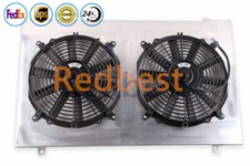 Aluminum Shroud&2*12"Fans Fits 1988-1993 Chevrolet C1500 C2500 C3500 Cheyenn V8
