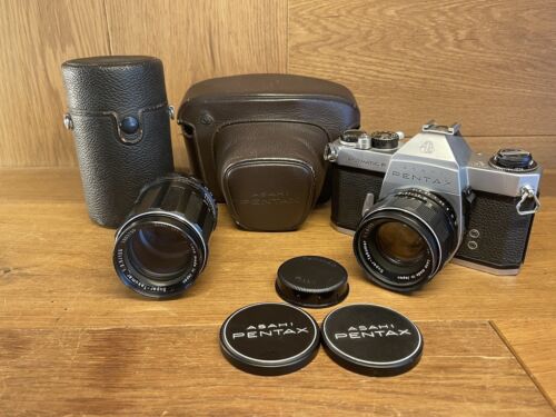 Near Mint w/Case Pentax SPF Spotmatic F Camera 55mm F/1.8 135mm F/3.5 Lens - 第 1/20 張圖片