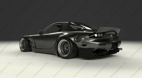 FRP pd rb V2 Style Rear Trunk Tail Spoiler Fit For 92-97 Mazda RX7 FD3S Wing - Picture 11 of 12