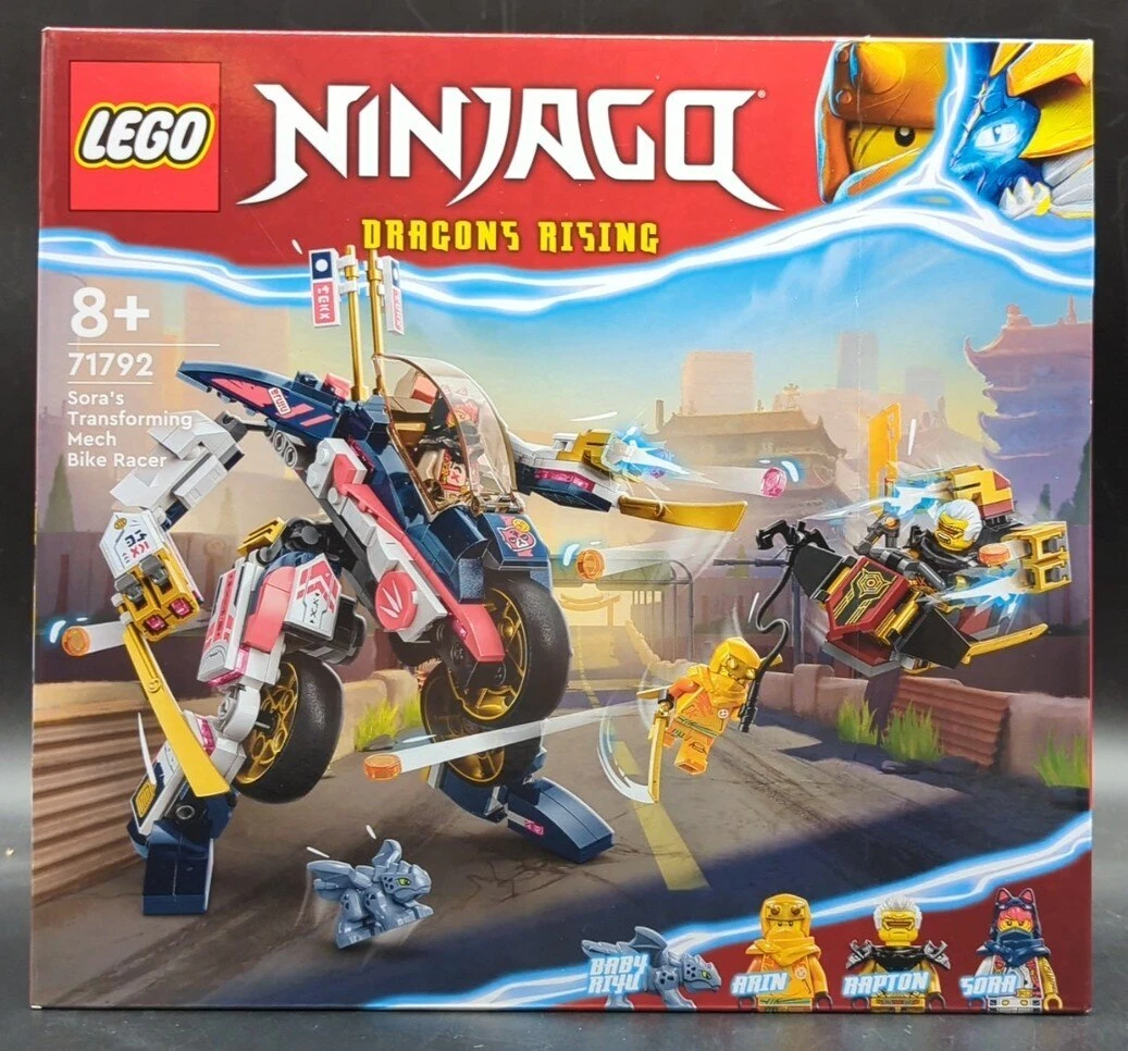 LEGO NINJAGO DRAGONS RISING Sora s Transforming Mech Bike Racer