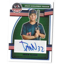 Andrew Felizzari 2023 Panini USA Stars & Stripes Blue Parallel Auto Autograph