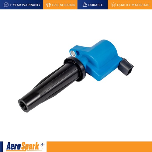 4 Ignition Coil Blue & 4 Autolite Spark Plug for Ford Focus 2005-2011 2.0L FD505 - Picture 4 of 11