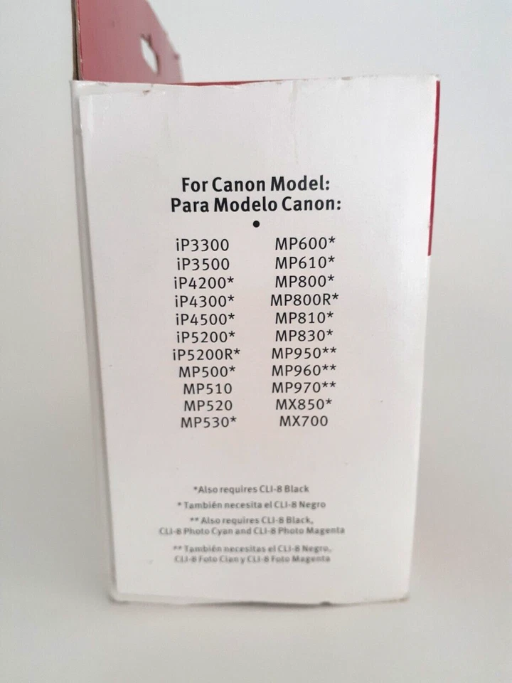 Canon ChromaLife 100 Ink Cartridge 4-Pk PGI-5 Black CLI-8 C/M/Y/ 50 pk 4x6 Photo - Image 3 of 4