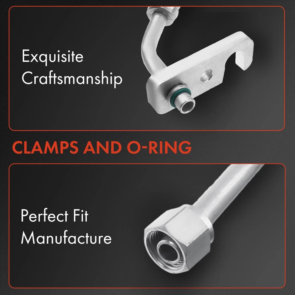 Línea de descarga de manguera de aire acondicionado para Kenworth 548CH C500 K100E K130 L700 W900 T2000 T800 Foto 3 de 4