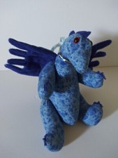 Folkmanis Dragon PUPPET Plush Puppet Blue Soft Stuffed