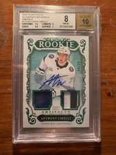 2018-19 upper Deck Artifacts Auto Patch /35 Emerald Anthony Cirelli BGS 9.0 Auto