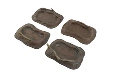 WWG World at War Fox Holes / Shell Scrapes x 4 –28mm WW2 Wargame Terrain Model