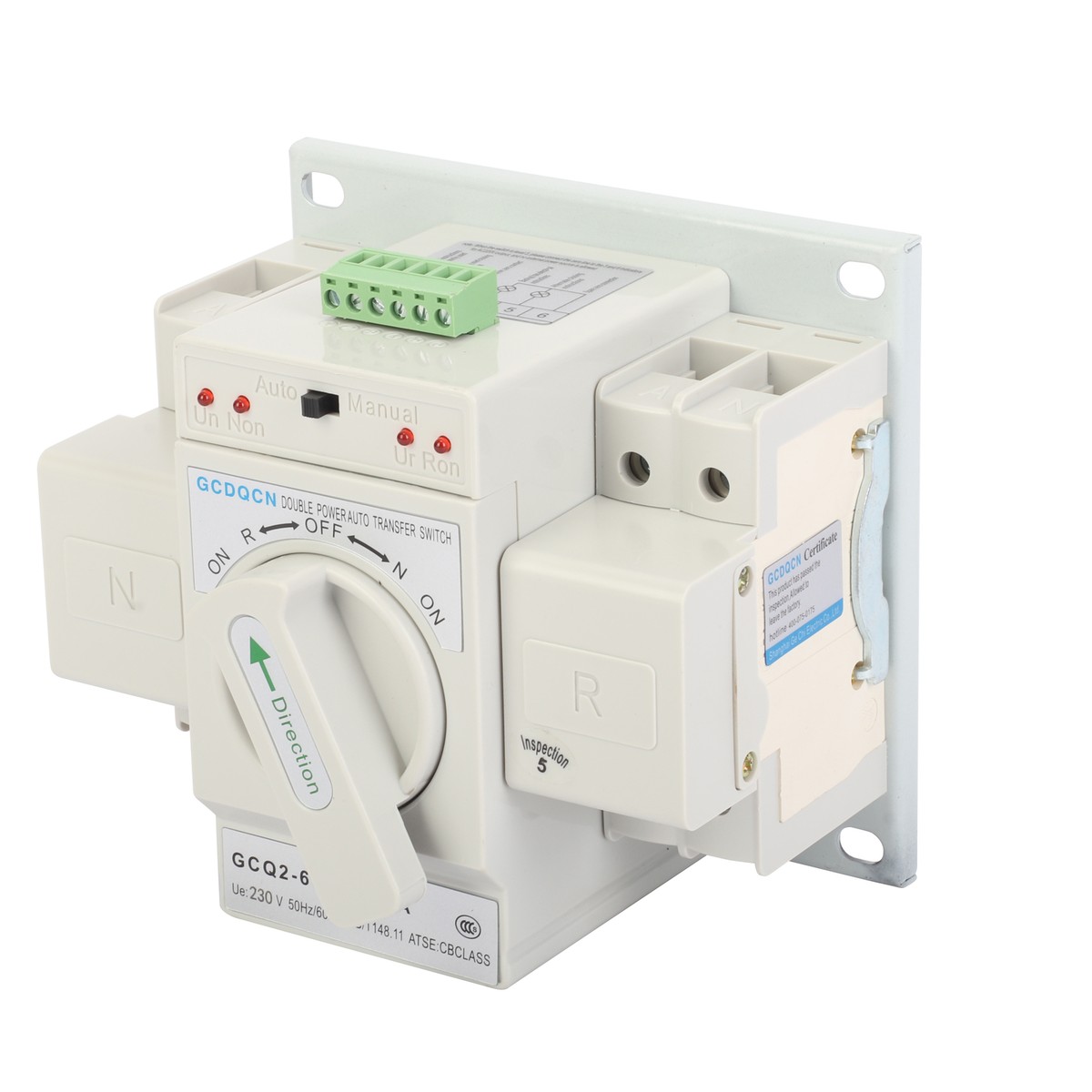 Commutateur De Transfert Automatique 63A 2P - 220V, Pour Alimentation De Secours EPS/incendie