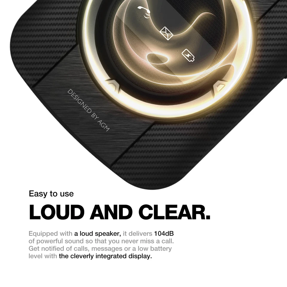 Teléfono AGM M8 4G resistente con función abatible botón grande teléfono básico para personas mayores a prueba de caídas Foto 4 de 4