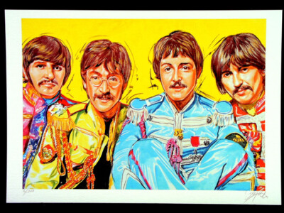 Art Print Graphic MUSIC LEGENDS Picture Hand Signed, Limited, Numbered