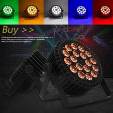 SHEHDS LED 18x18w RGBWA UV 6in1 Par Lighting Stage Light DMX Party DJ KTV