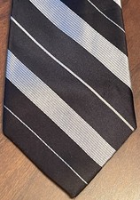 Dkny Black Gray 100 Silk Men  s Neck Tie Made In China