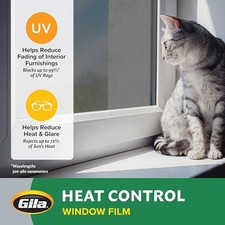 Gila Heat Control Titanium Adhesive Residential Diy Window Film Sun Blocking - Gila Heat Control Titanium Adhesive Residential Diy Window Film Sun Blocking -