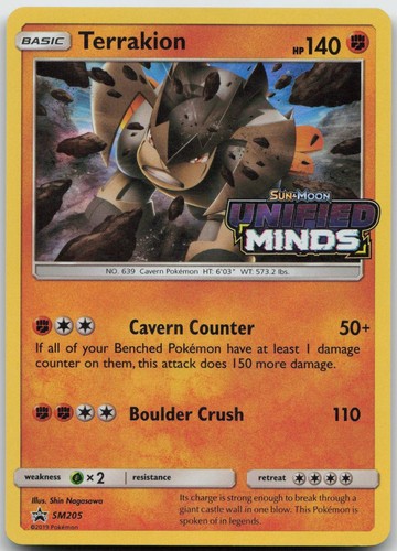 TERRAKION - (PRERELEASE) SM205 HOLO P SUN & MOON PROMO NM/M
