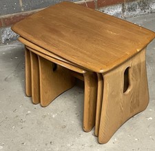 STUNNING  SET OF MODERN ERCOL NEST OF  COFFEE TABLES VERY CLEAN CONDITION
