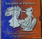 Legacies of Freedom Silver Bullion Coin Set 2002 Britannia & 2003 American Eagle