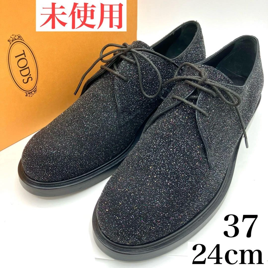 TOD’S Mocassini scarpe stringate Tod's donna 7.0US glitter edizione limitata raro modello Luxur