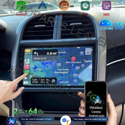 For 2011-2015 Malibu Radio Android 15.0 Wireless CarPlay GPS Navigation WIFI 64G