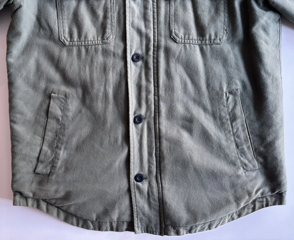 Rip Curl Mens Gibbos Green Hooded Sherpa Fleece Lined Surfing Jacket, Medium - Image 3 of 4