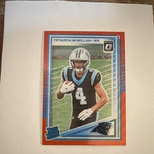 2025 Panini Donruss Optic Tetairoa McMillan #314 Red Wave Prizm Panthers