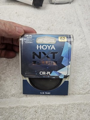 HOYA NXT PLUS  62  CIR-PL FILTER   SLIM FRAME  NEW FACTORY SEALED