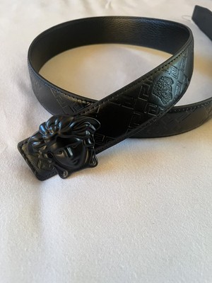 Versace Gürtel in Schwarz 105 Cm Edelstahl Und Sehr Gutem zustand