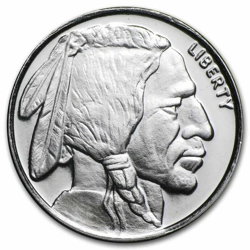 1 oz Silver Round Buffalo/Indian Head