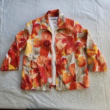 Alfred Dunner Floral Blazer Women's Tag Size 14