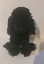 Vintage 2003 TY Beanie Buddies Black Poodle Dog Gigi Plush Stuffed Animal Tylon
