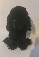 Vintage 2003 TY Beanie Buddies Black Poodle Dog Gigi Plush Stuffed Animal Tylon
