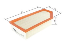 Fits BOSCH F 026 400 520 AIR FILTER   DE Stock