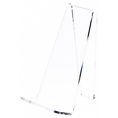 Plymor Clear Acrylic Book Easel with 1.25'' Flat Ledge, 2.375'' W x 3.25'' D x 4'' H