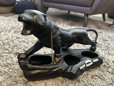 #ad Vintage Odessa Permian High School Black Panther MOJO Ceramic Statue 16quot; L x9quot; H $89.99