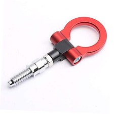 OCESTORE Track Racing Style Tow Hook Towing Eye CNC Aluminum Screw On Front