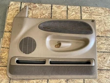 98-02 Dodge Ram USED RH Right Front Quad Cab Door Trim Panel TAN BROWN