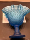 Fenton Glass Blue Satin 5.5” Candy Dish Lot 1120 Made In USA — photo 3